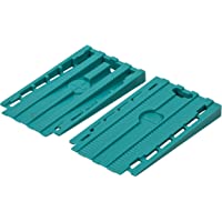 Wolfcraft 6946000 - Pack de 30 cuñas separadoras universales para suelo- turquesa